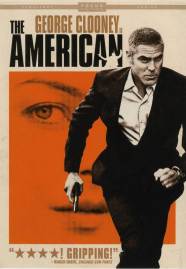 "The American" DVD cover with George Clooney